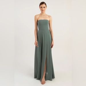 NEVER WORN | Jenny Yoo Essie Bridesmaid Dress in Eucalyptus | Strapless